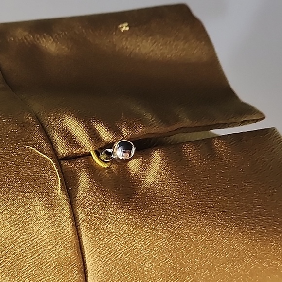Yellow - Gold 3/4 Sleeve Work Dress - Picture 5 of 6